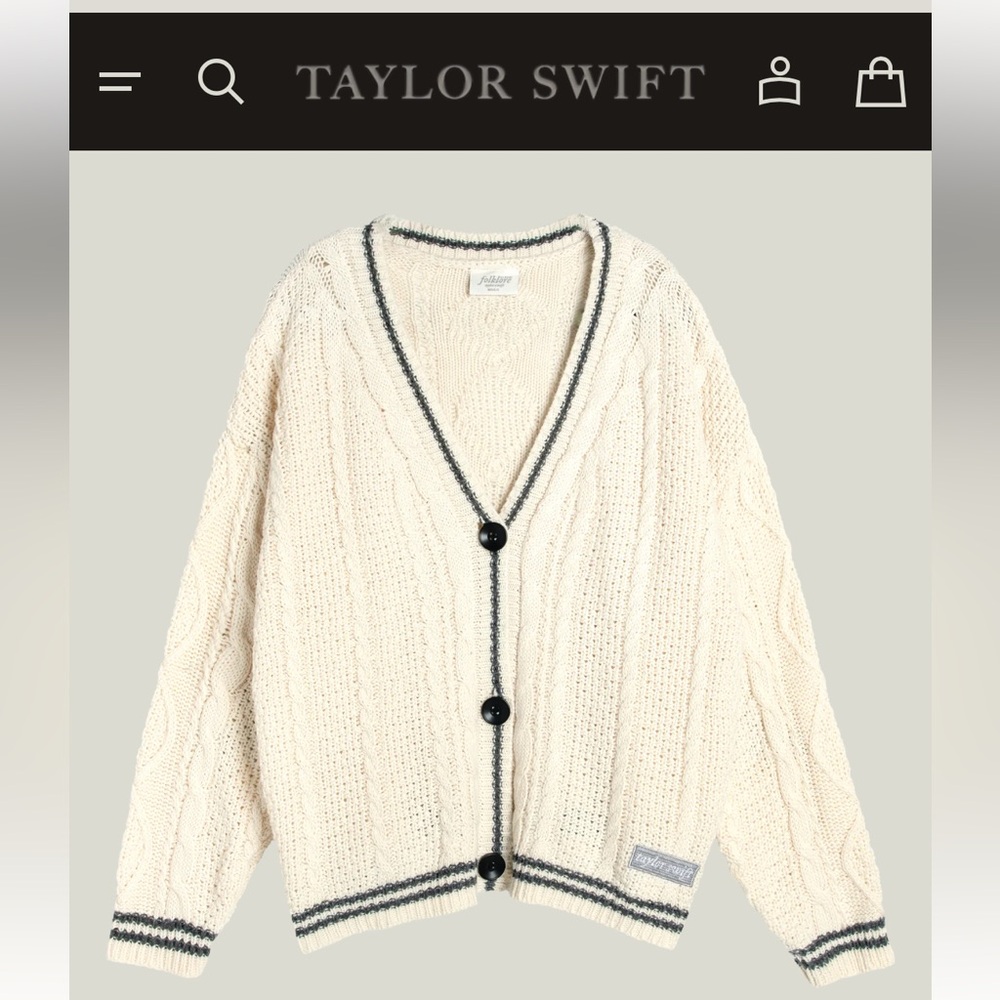 Taylor Swift “the cardigan” size M